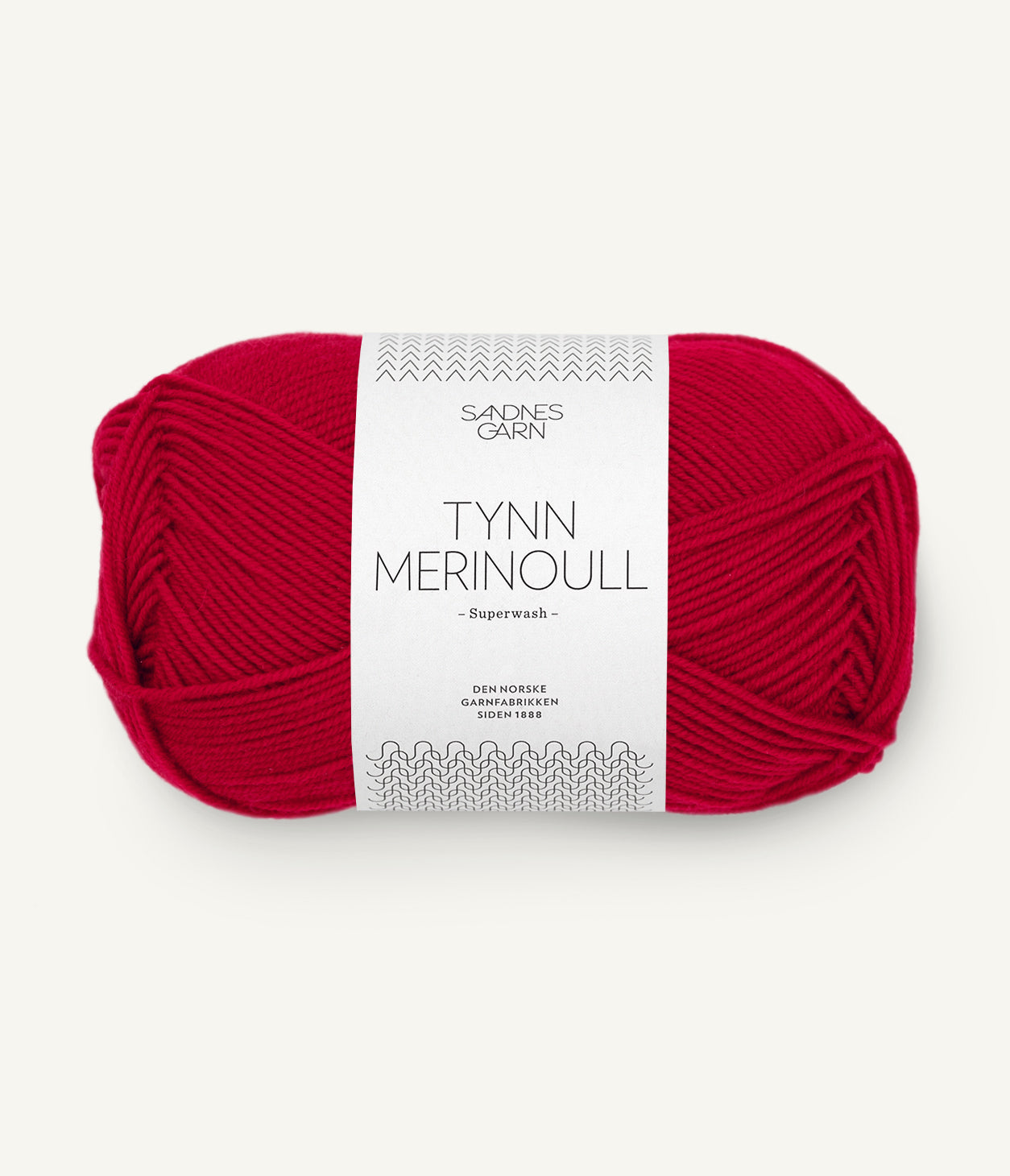 4219 Rød Tynn Merinoull Sandnes Garn