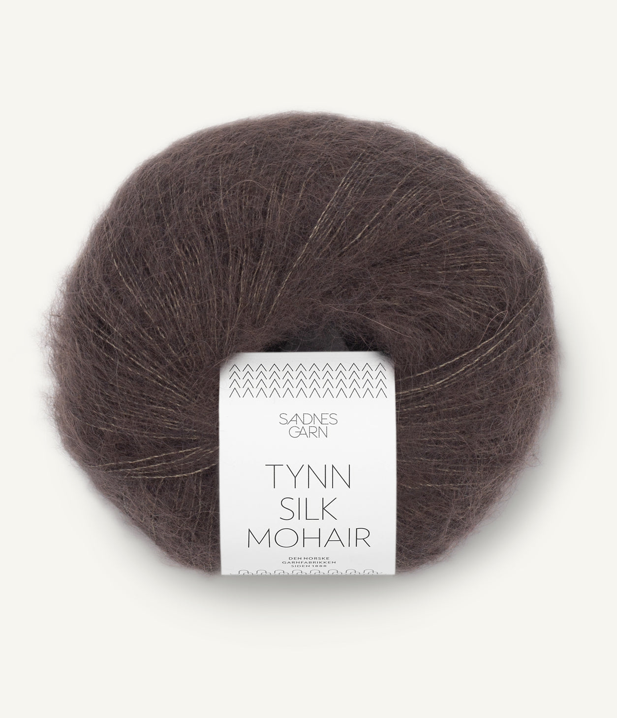 3880 Mørk Sjokolade Tynn Silk Mohair Sandnes Garn