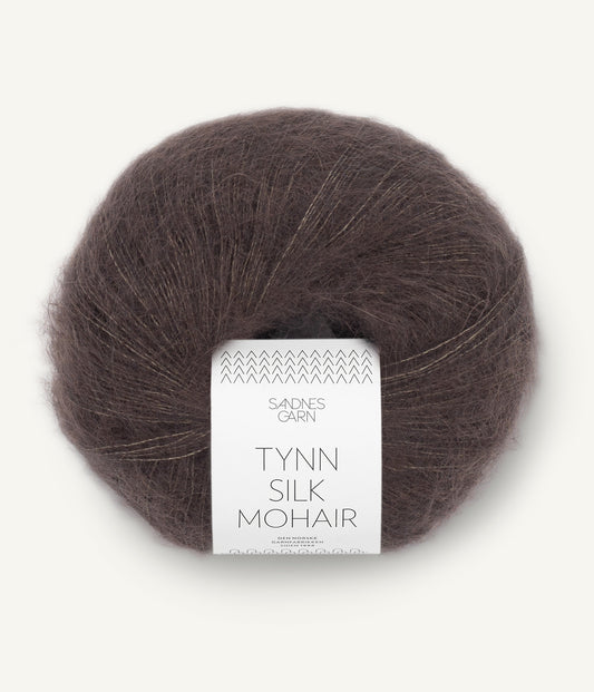 3880 Mørk Sjokolade Tynn Silk Mohair Sandnes Garn