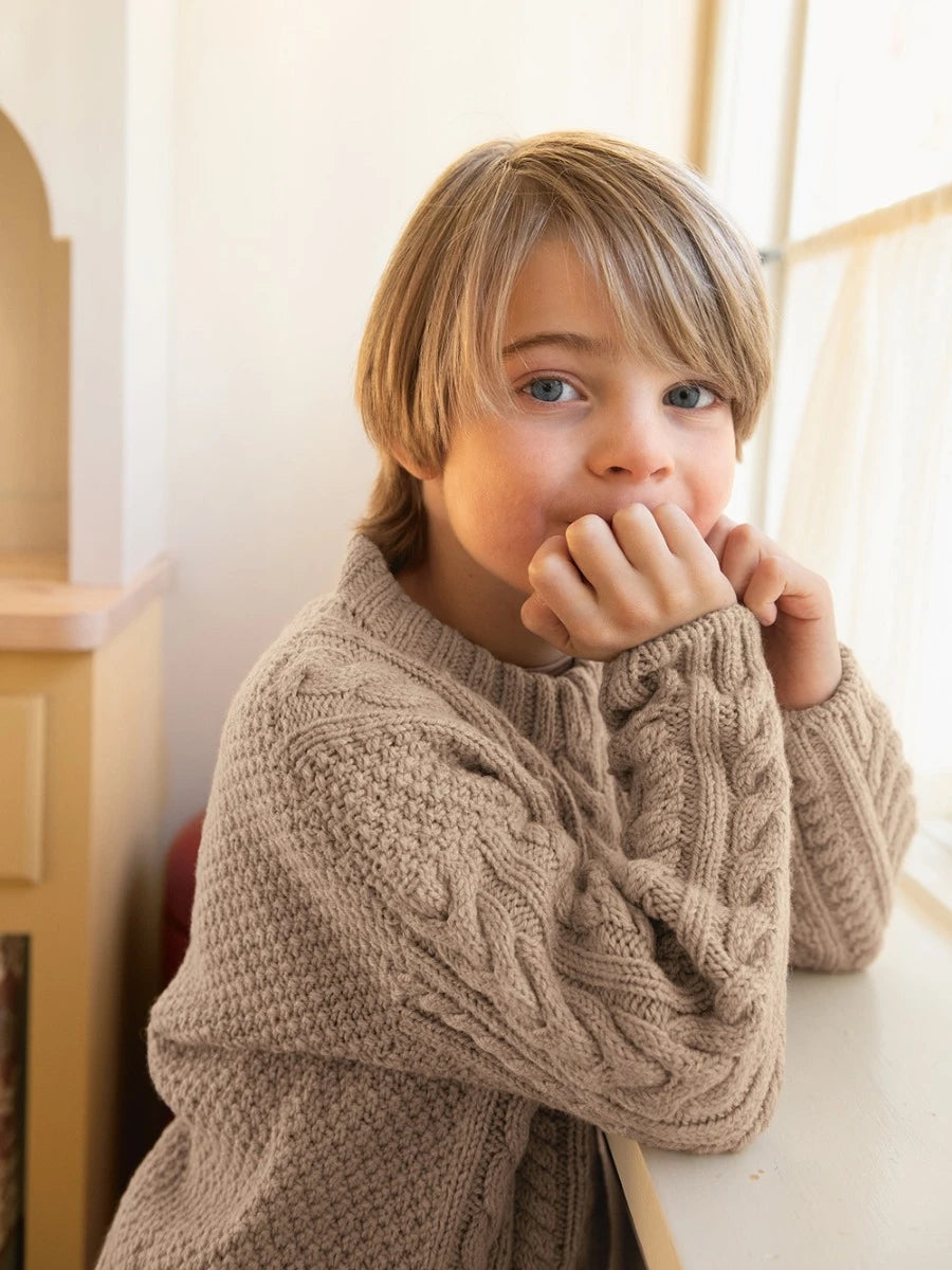 2501-02 Pascal Sweater Junior Papir Enkeltoppskrift Sandnes Garn