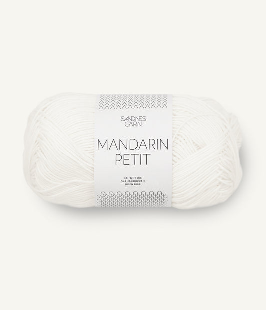 1002 Hvit Mandarin Petit Sandnes Garn