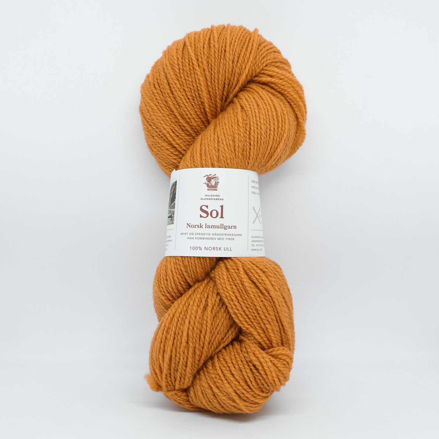 445 Lys Rustoransje Sol Lamullgarn Hillesvåg