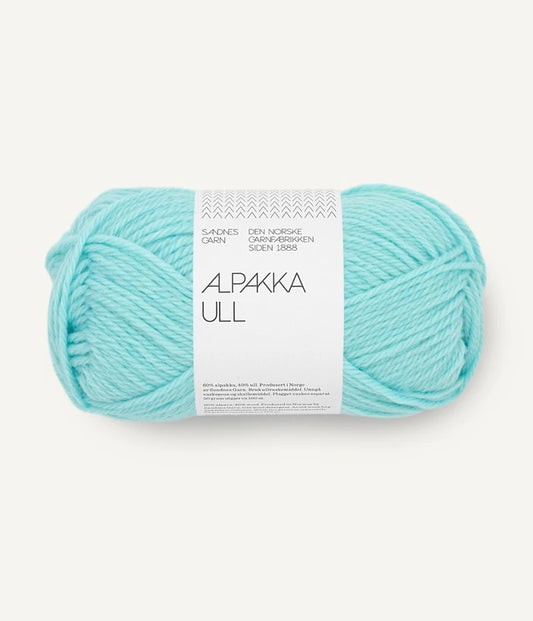 7213 Blå Turkis Alpakka Ull Sandnes Garn
