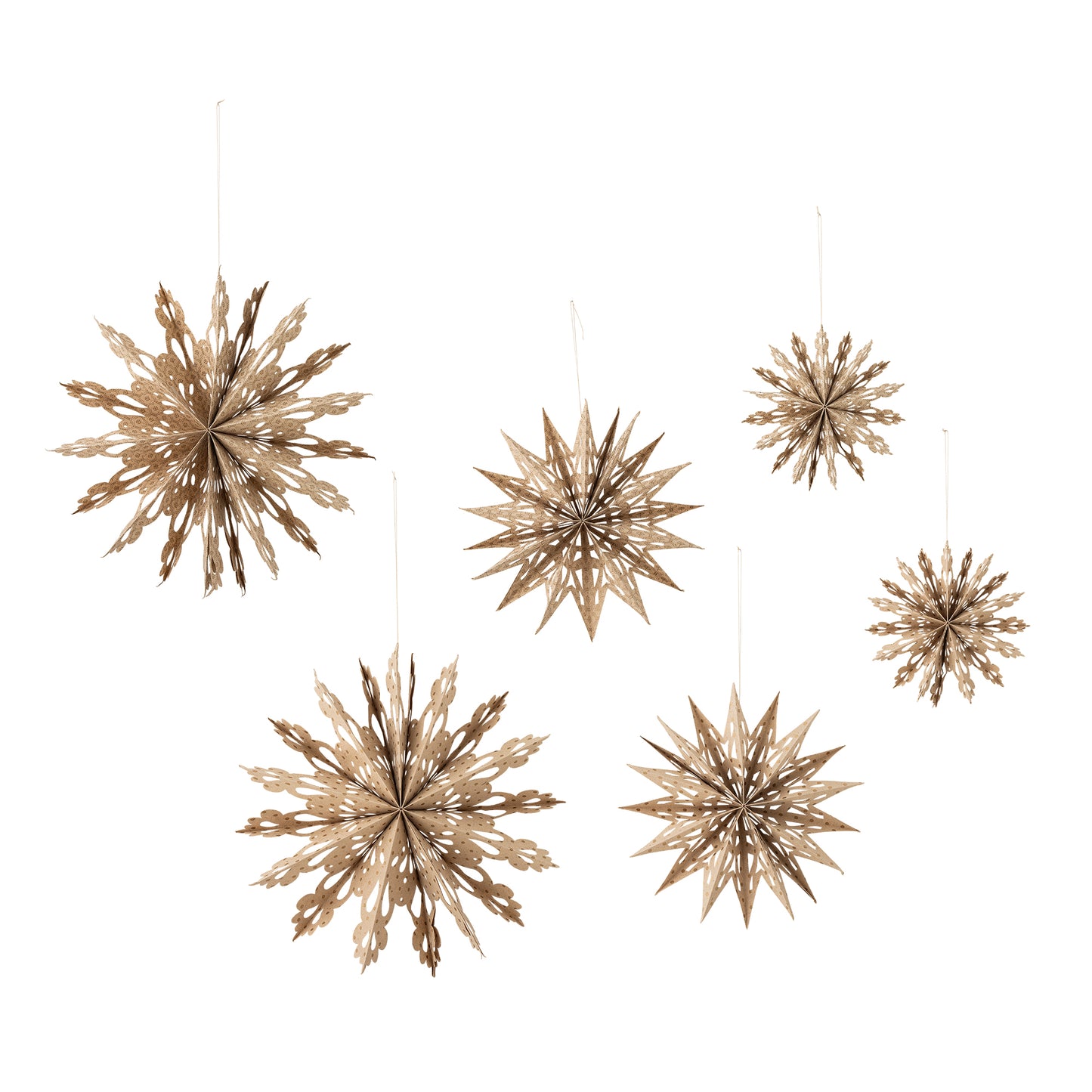 Star Ornament 6pk Jul Bloomingville