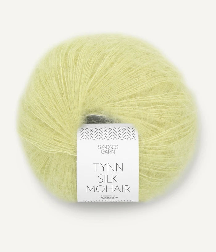 9523 Lime Punch Tynn Silk Mohair Sandnes Garn