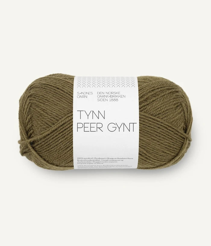 9873 Dark Olive Tynn Peer Gynt Sandnes Garn