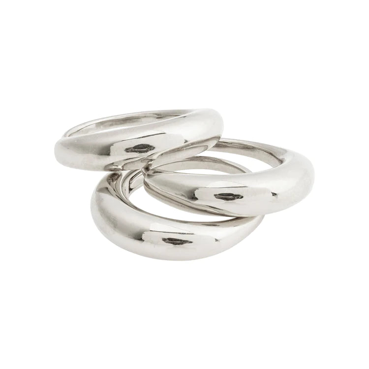 Be Ring 3-i-1 Sølvbelagt Pilgrim