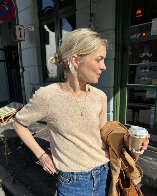 Cumulus Tee O-Neck Papir PetiteKnit