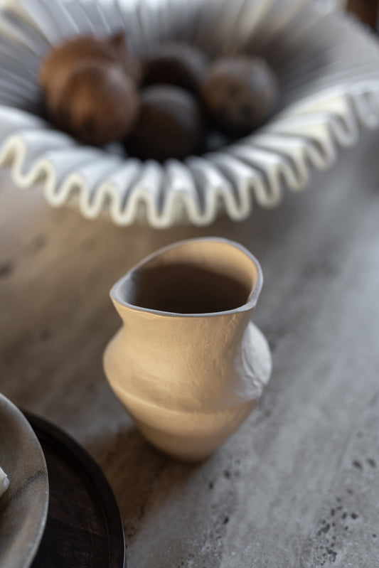 Elara Vase Beige Jakobsdals