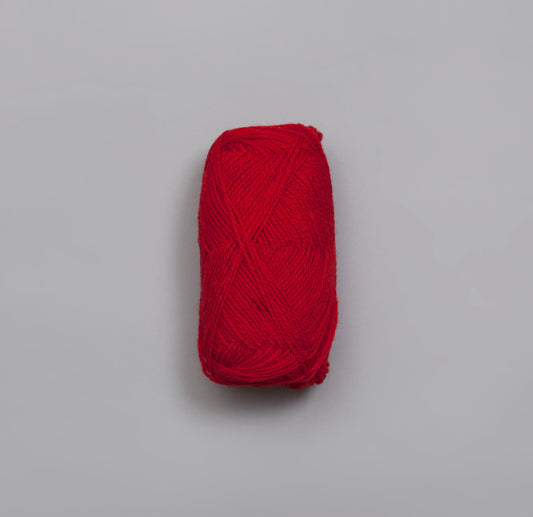 418 Mørk Rød Finull Rauma Garn