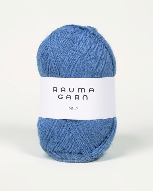 588 Lys Bondeblå Inca Rauma Garn