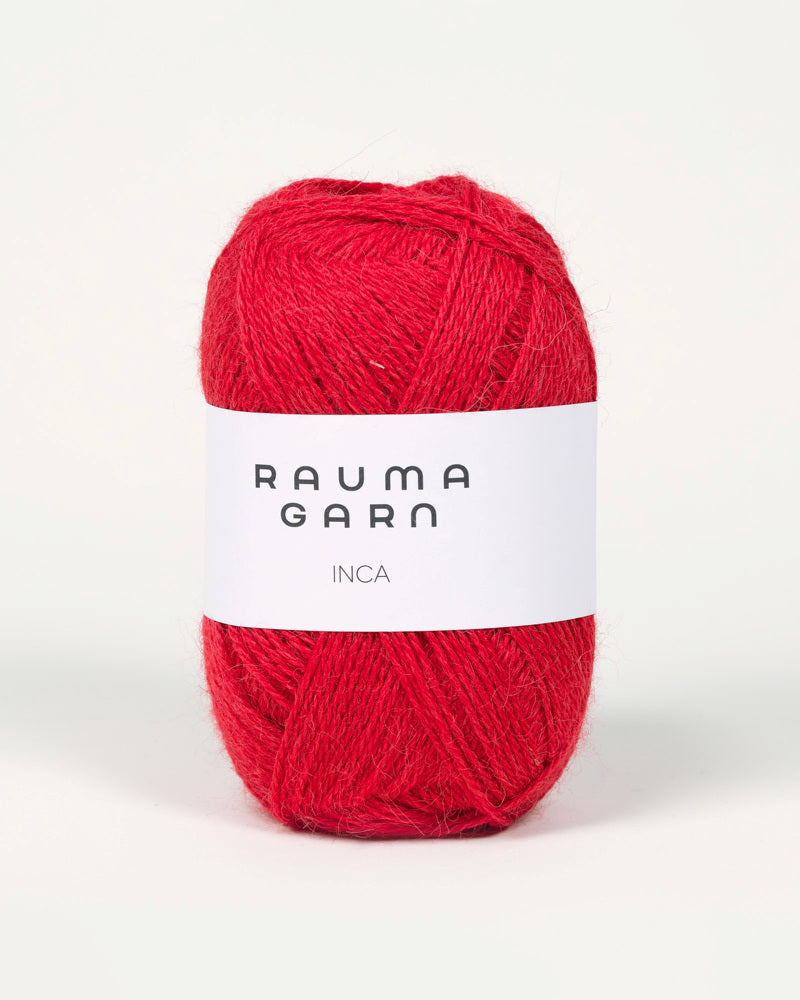 733 Bringebærrød Inca Rauma Garn