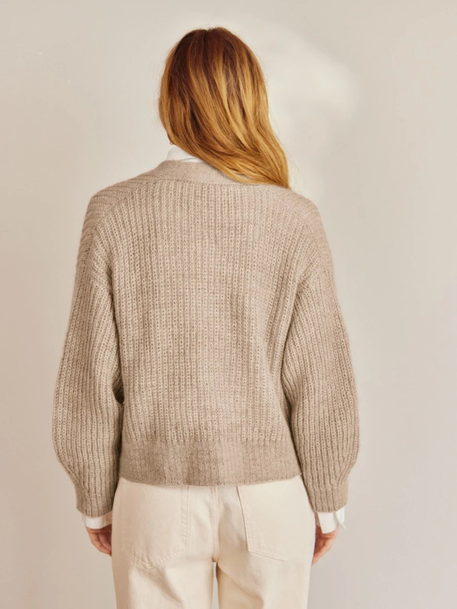 2409 DIY Nr 4 Lumen Cardigan Enkeltoppskrift Sandnes Garn