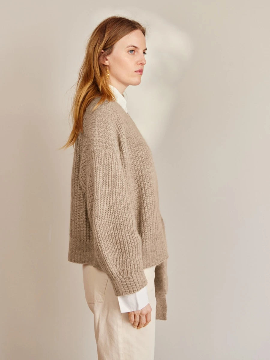 2409 DIY Nr 4 Lumen Cardigan Enkeltoppskrift Sandnes Garn