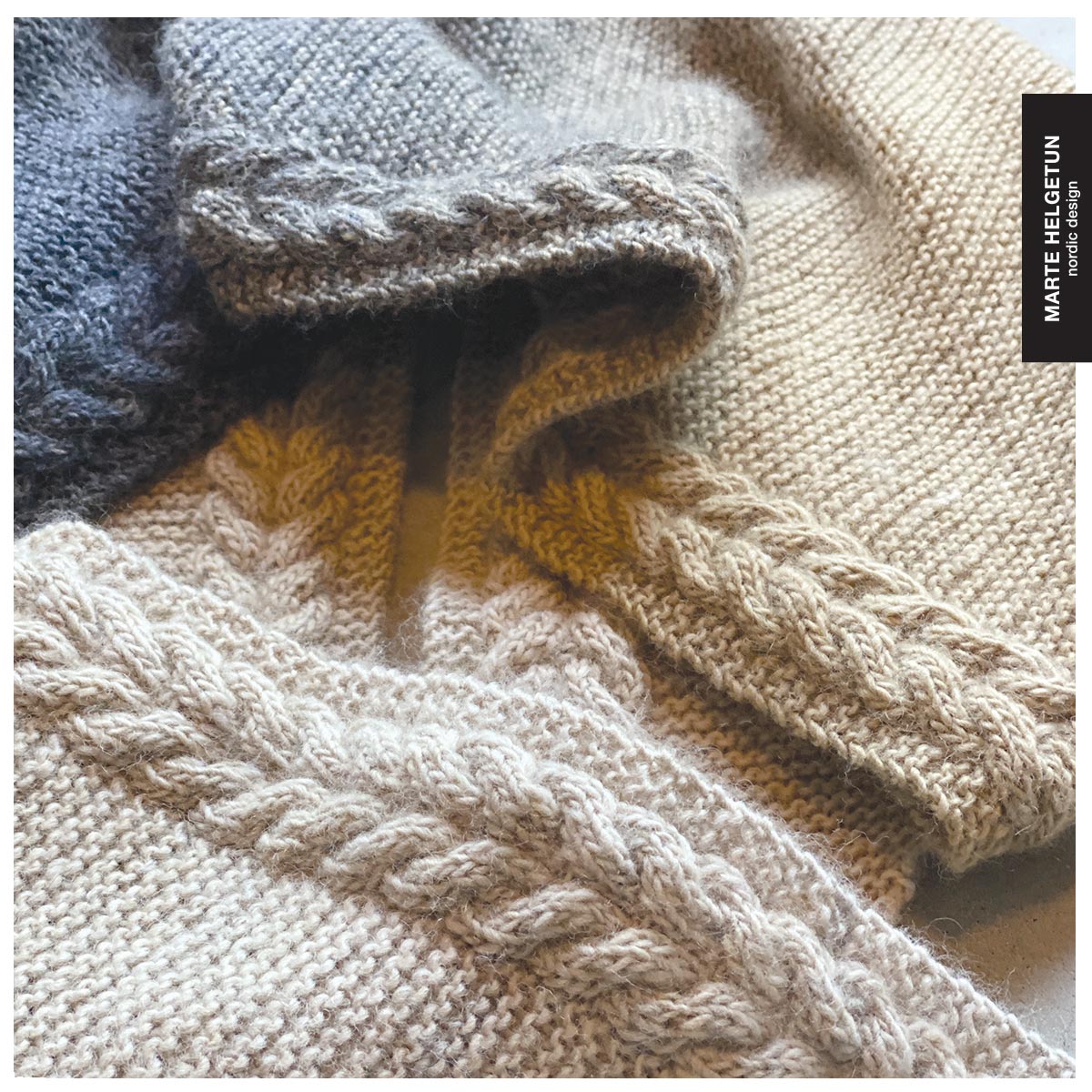 Flettesjal i Lunt fargespill Oppskrift Marte Helgetun