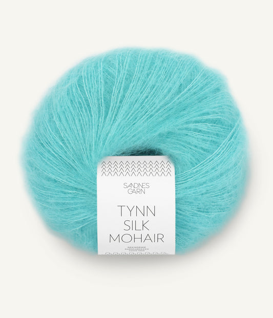7213 Blå Turkis Tynn Silk Mohair Sandnes Garn
