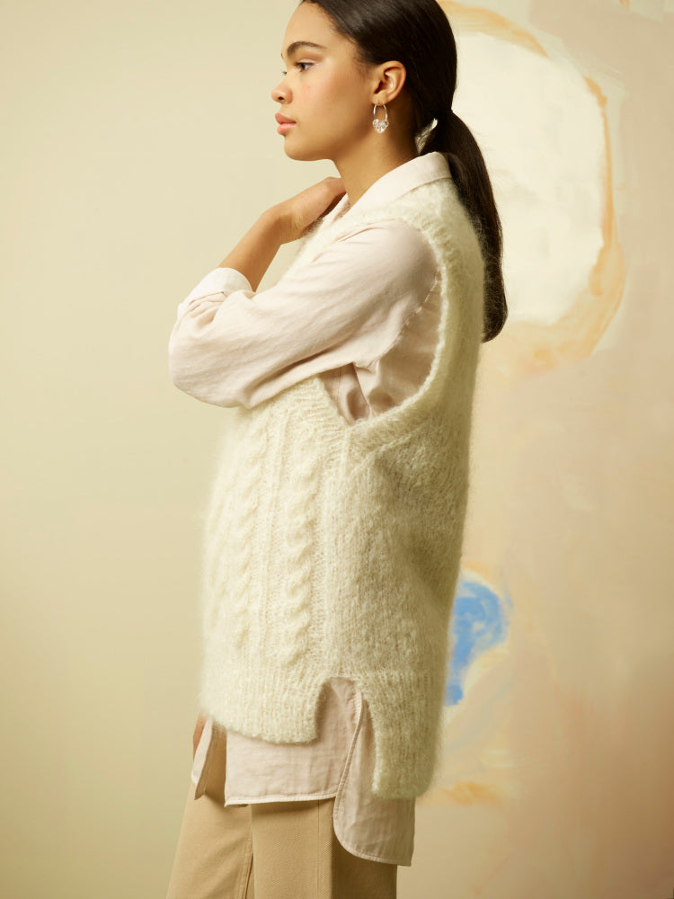 375 Vester Tjukk Mohair Barn & Dame Rauma Hefte
