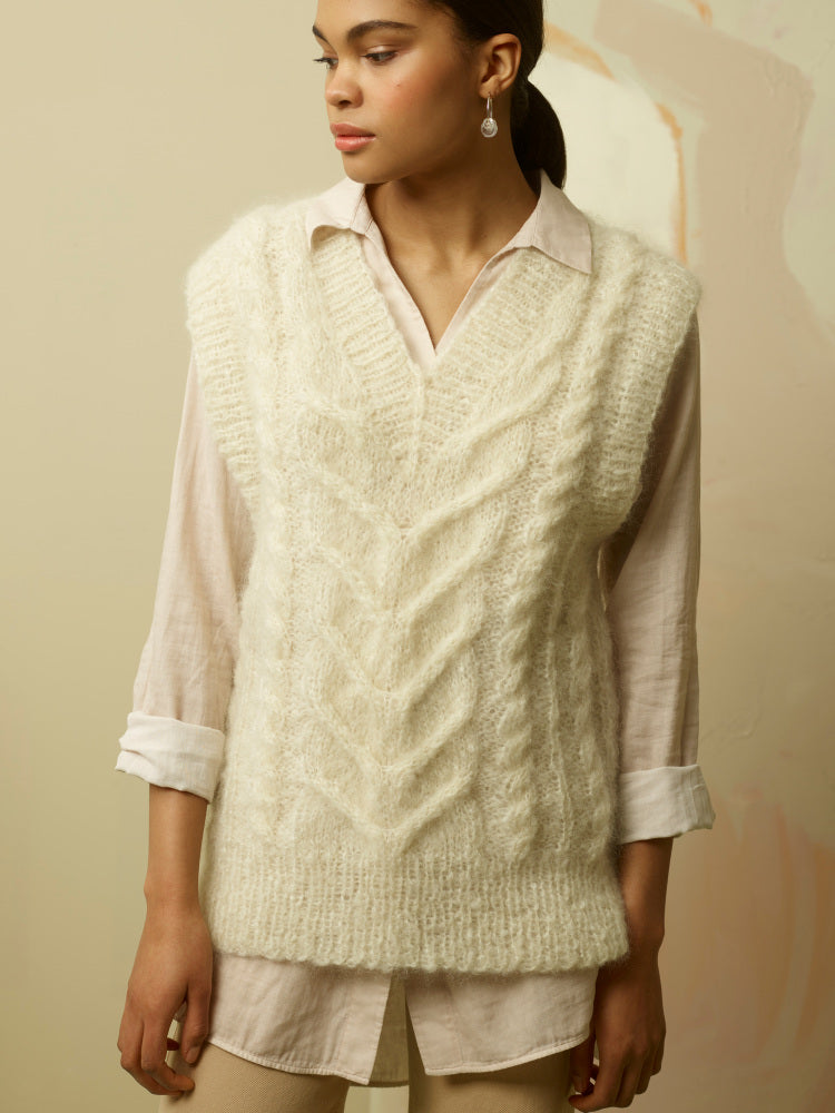 375 Vester Tjukk Mohair Barn & Dame Rauma Hefte