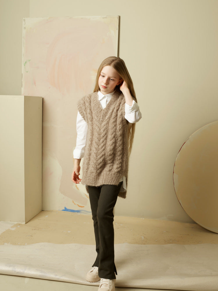375 Vester Tjukk Mohair Barn & Dame Rauma Hefte