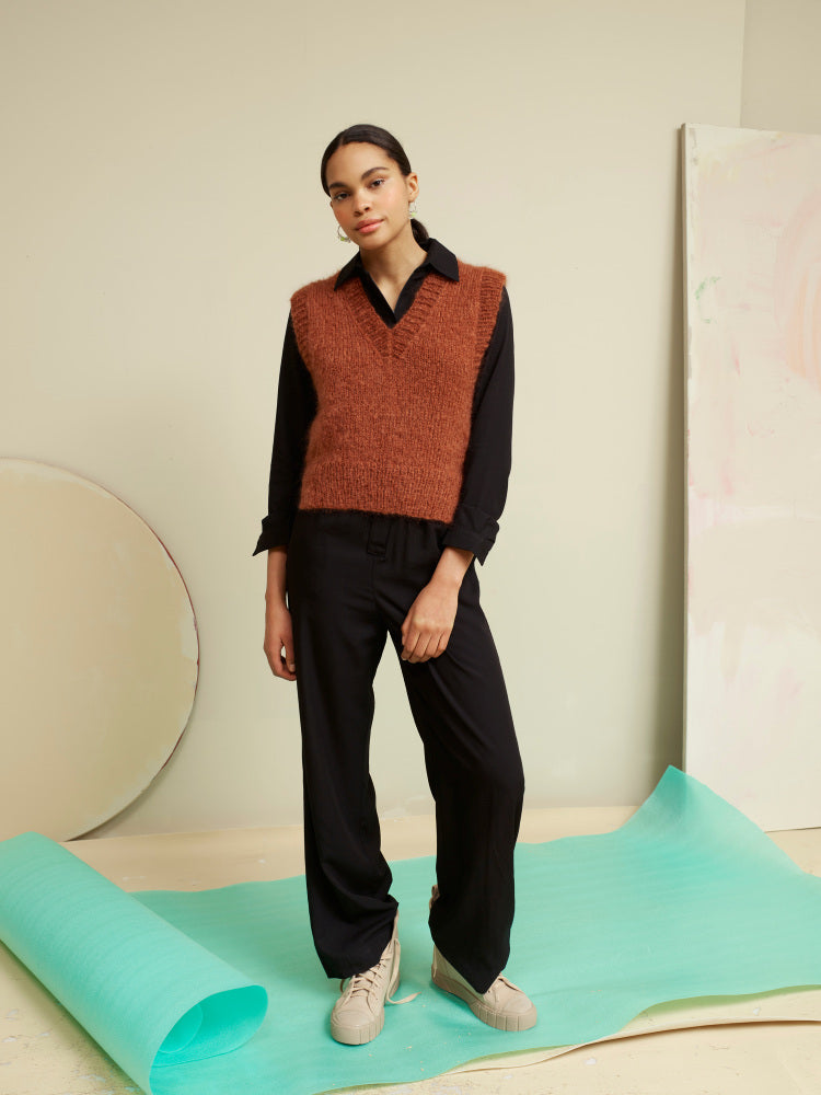 375 Vester Tjukk Mohair Barn & Dame Rauma Hefte