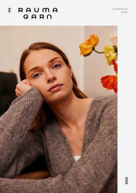 412 Alpakka Lin Dame Rauma Hefte
