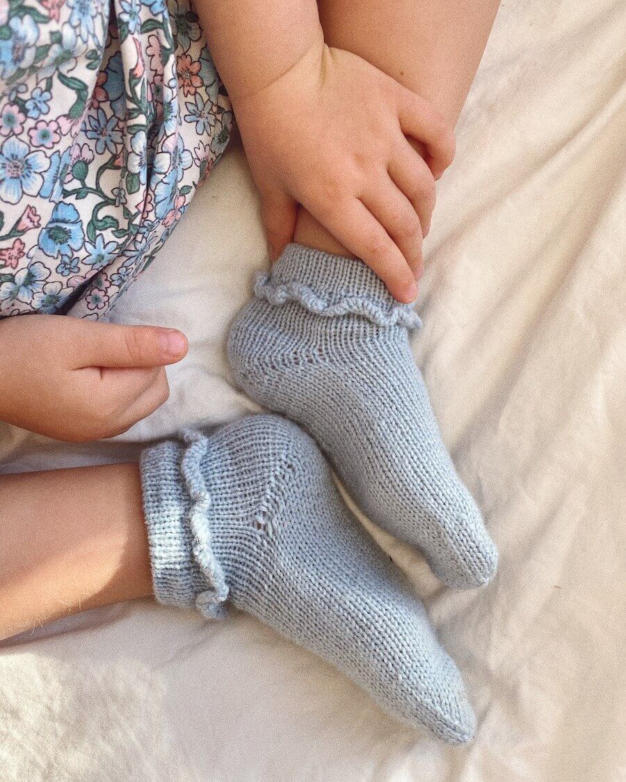 Ruffle Socks Junior Papirutgave PetiteKnit