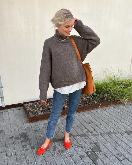 Chestnut Sweater Papir PetiteKnit