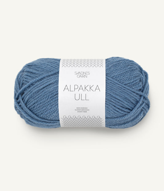 6052 Jeansblå Alpakka Ull Sandnes Garn