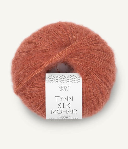 3535 Lys Kobberbrun Tynn Silk Mohair Sandnes Garn