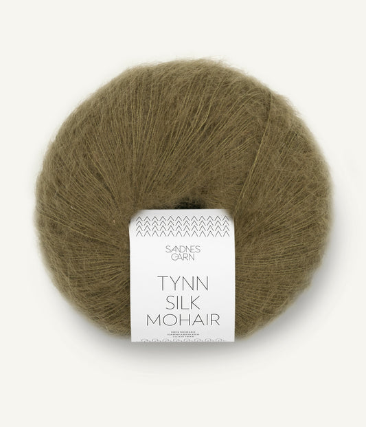 9873 Dark Olive Tynn Silk Mohair Sandnes Garn