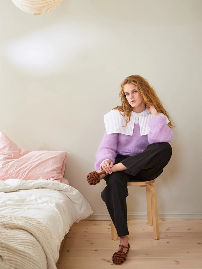 2402-04 Facile Sweater Papir Enkeltoppskrift Sandnes Garn