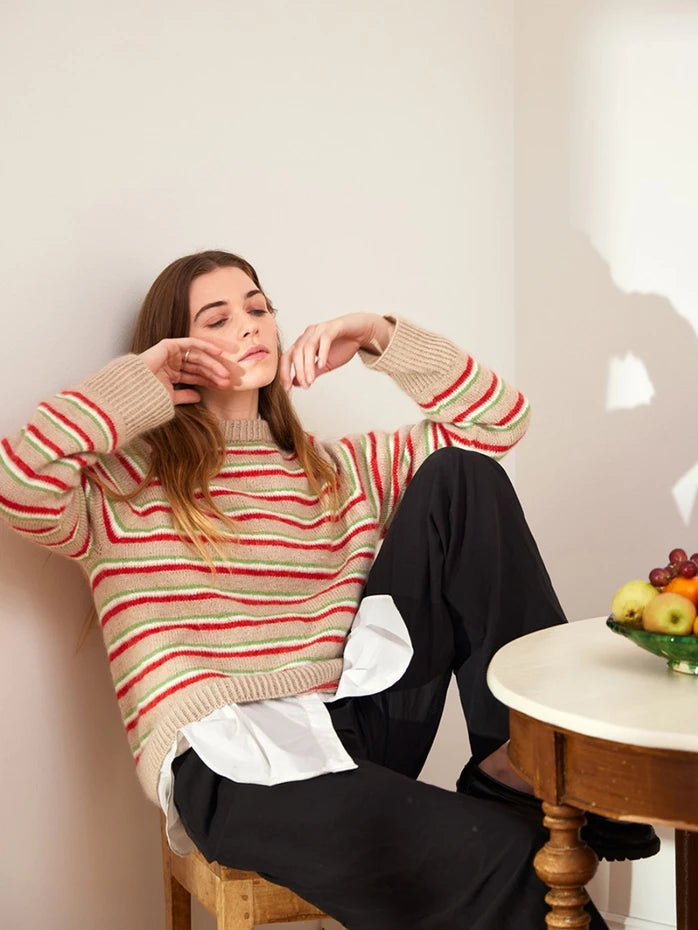 2403-12 North Sweater Papir Enkeltoppskrift Sandnes Garn