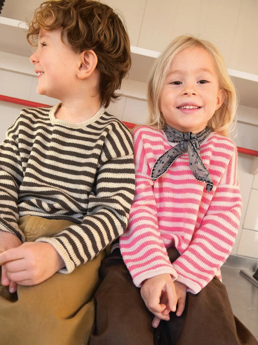 2501-02 Pascal Sweater Junior Papir Enkeltoppskrift Sandnes Garn