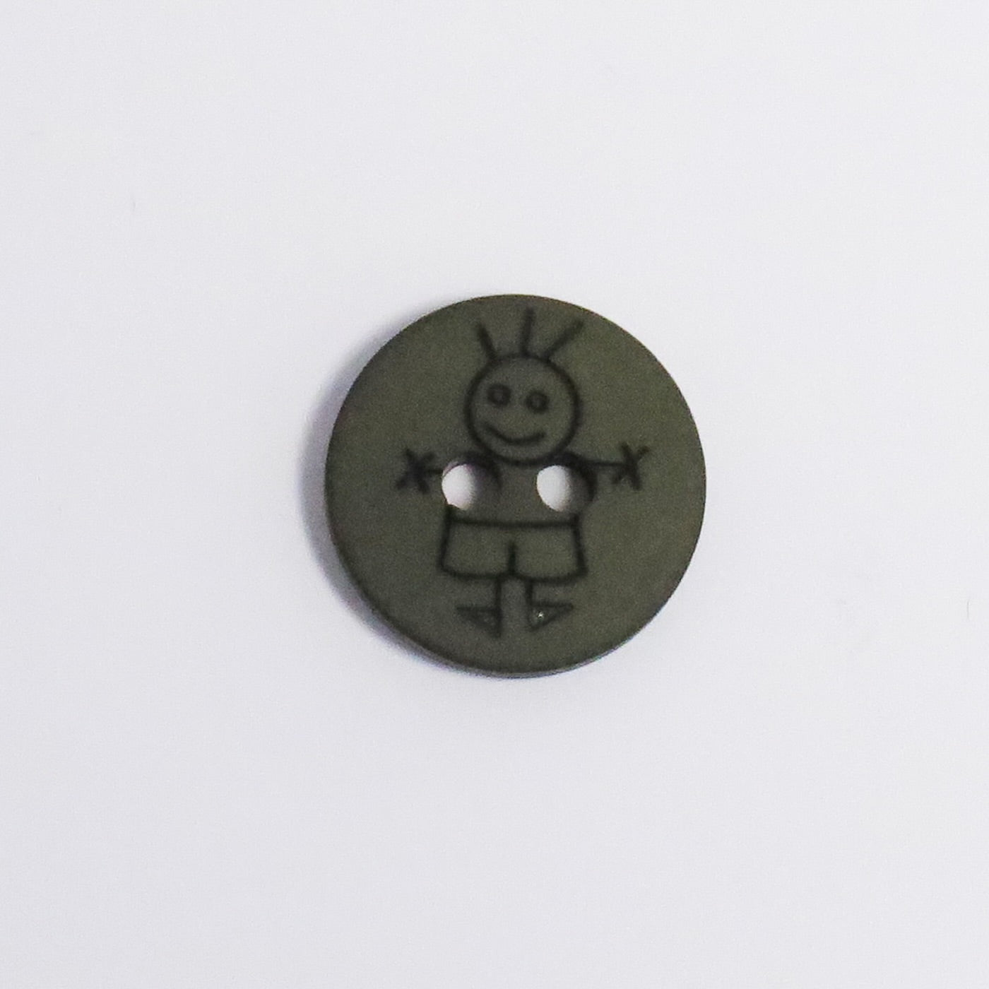 Knapp Gutt 15mm Grønn Knapp 12