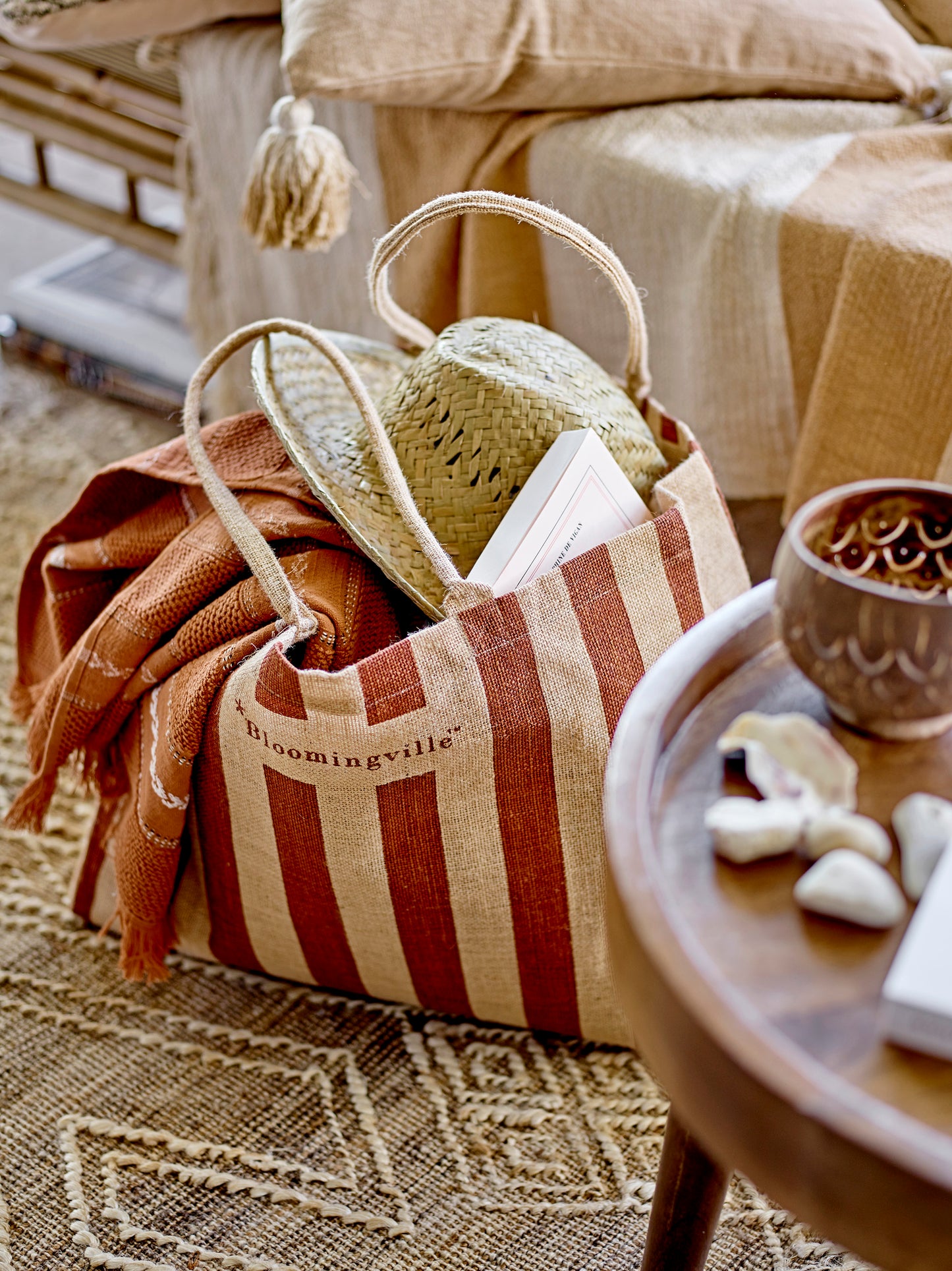 Bergamo Handlenett Brun Bloomingville