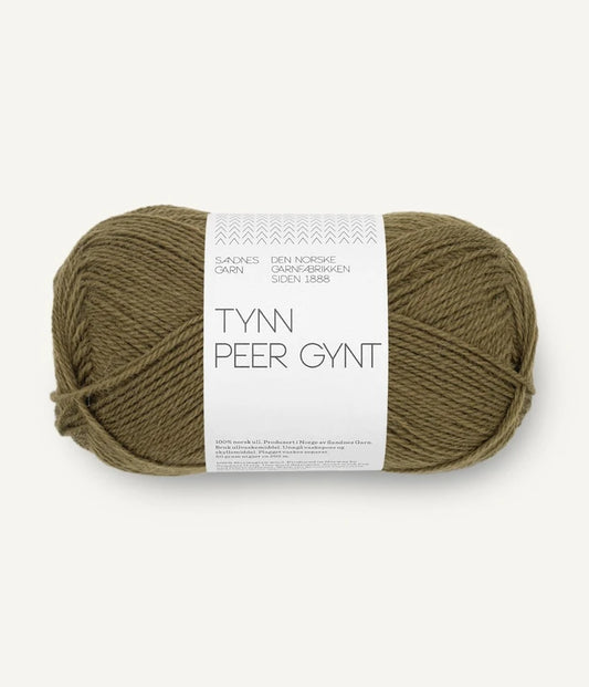 9873 Dark Olive Tynn Peer Gynt Sandnes Garn
