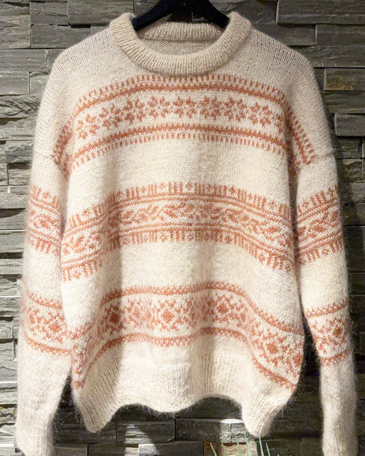 Porcelain Sweater Rust Strikkepakke LeKnit