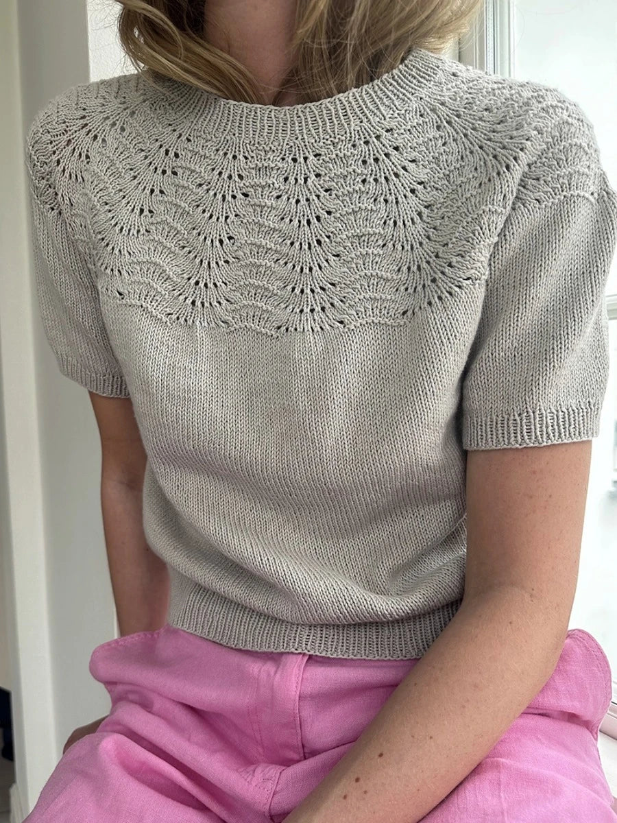 Peacock Shirt Papir Enkeltoppskrift LeKnit