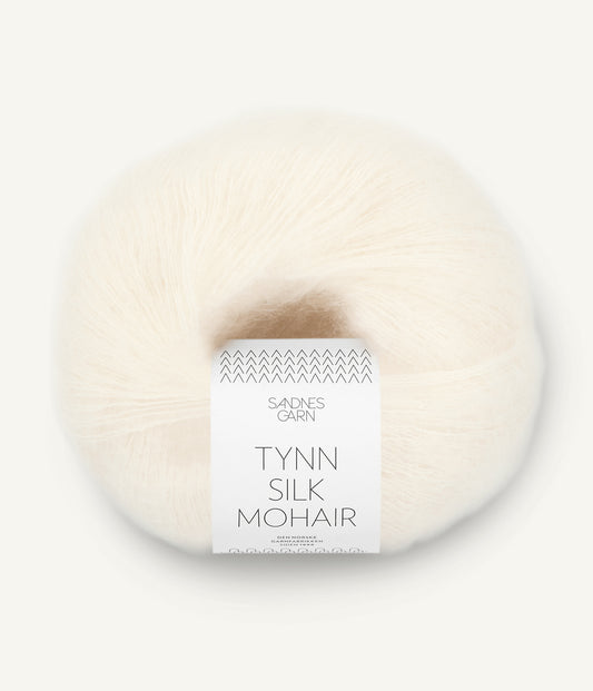 1012 Natur Tynn Silk Mohair Sandnes Garn