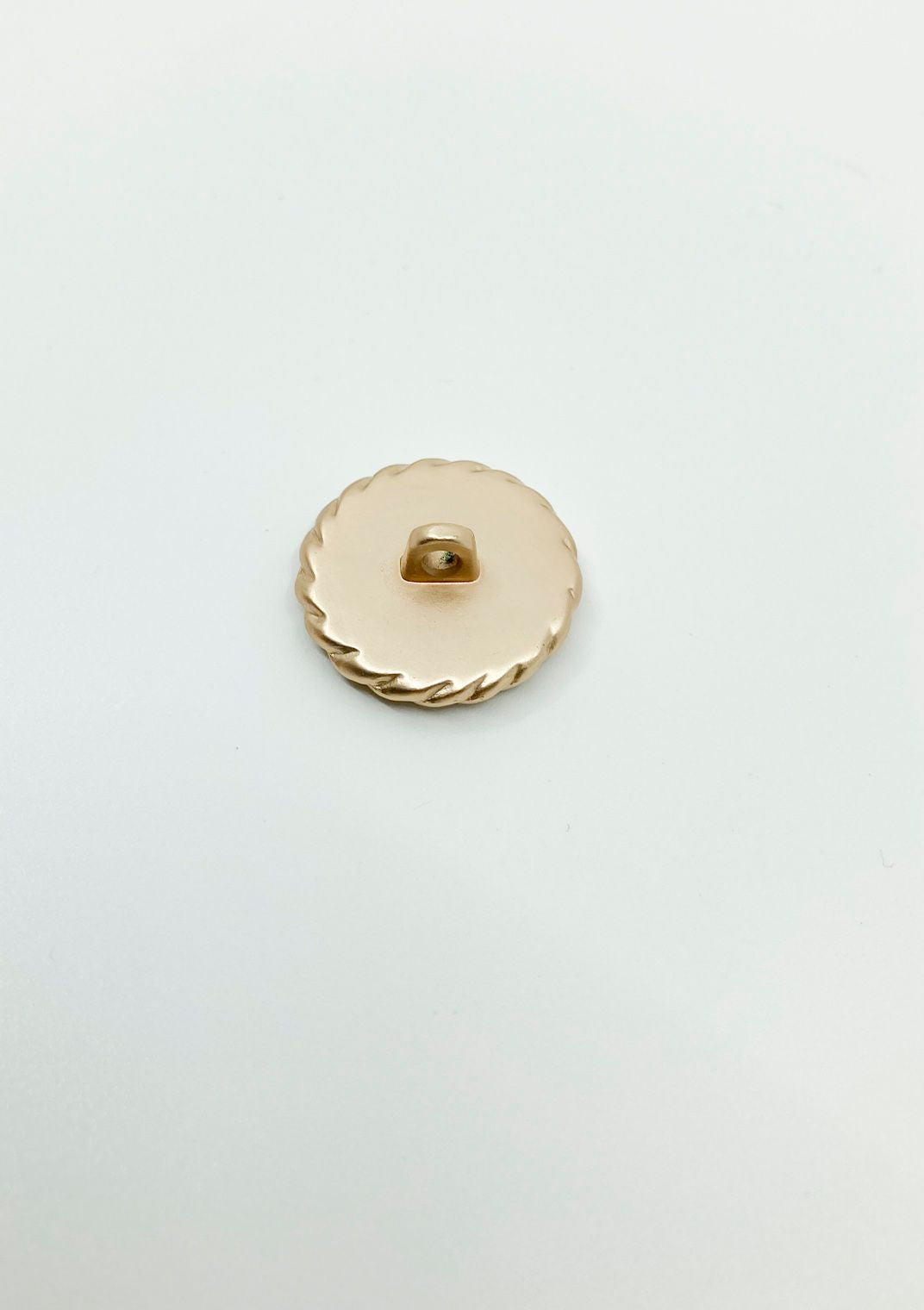 Perlemorknapp med gullkant 20mm