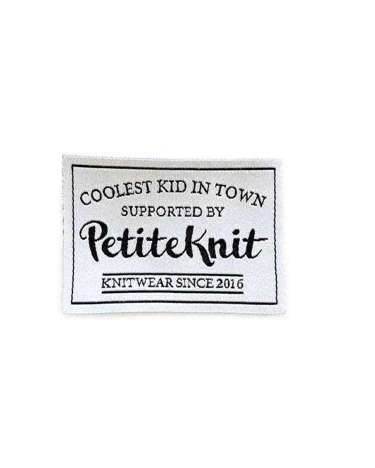 "Coolest Kid In Town" Label PetiteKnit