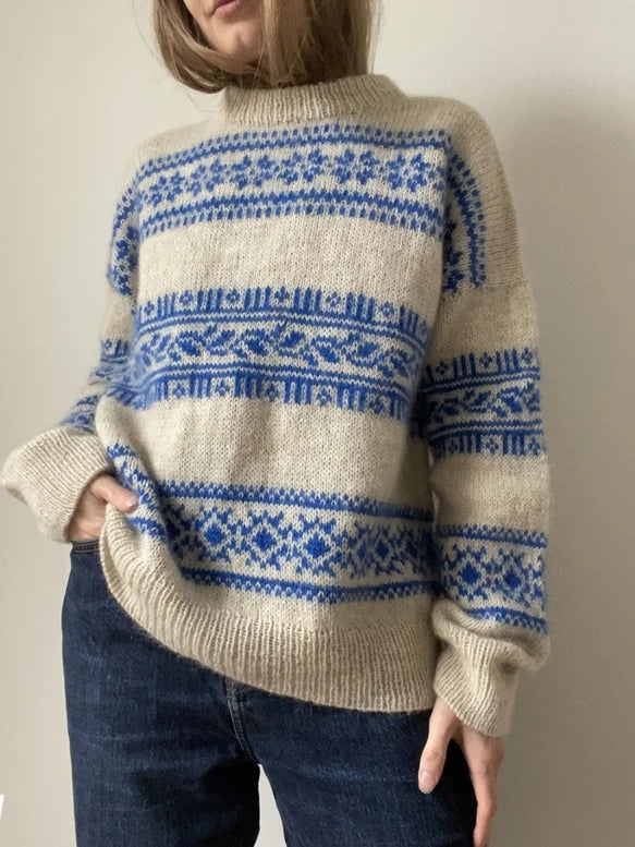 Porcelain Sweater LeKnit Strikkepakke